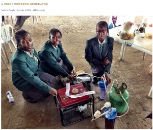 urine powered generator