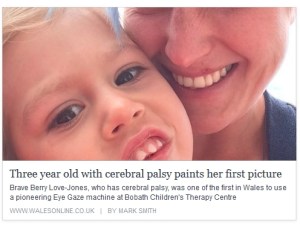 cerebral palsy, painting