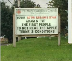 Adam, eve and those damn apples