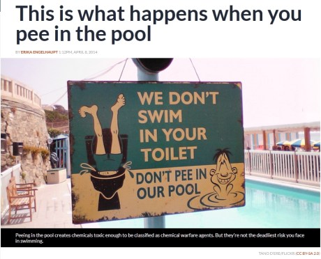 don't pee in our pool