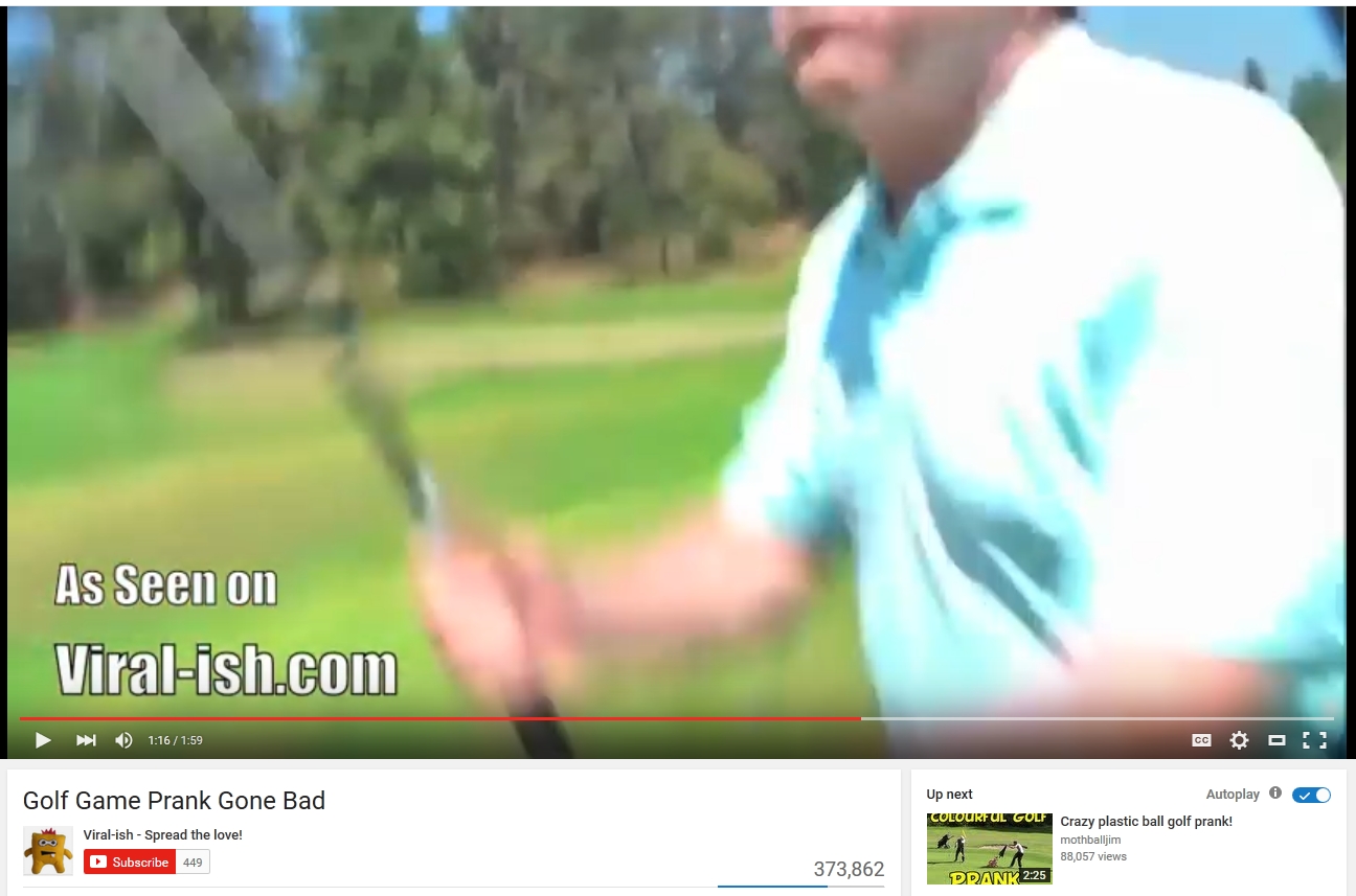 golf prank