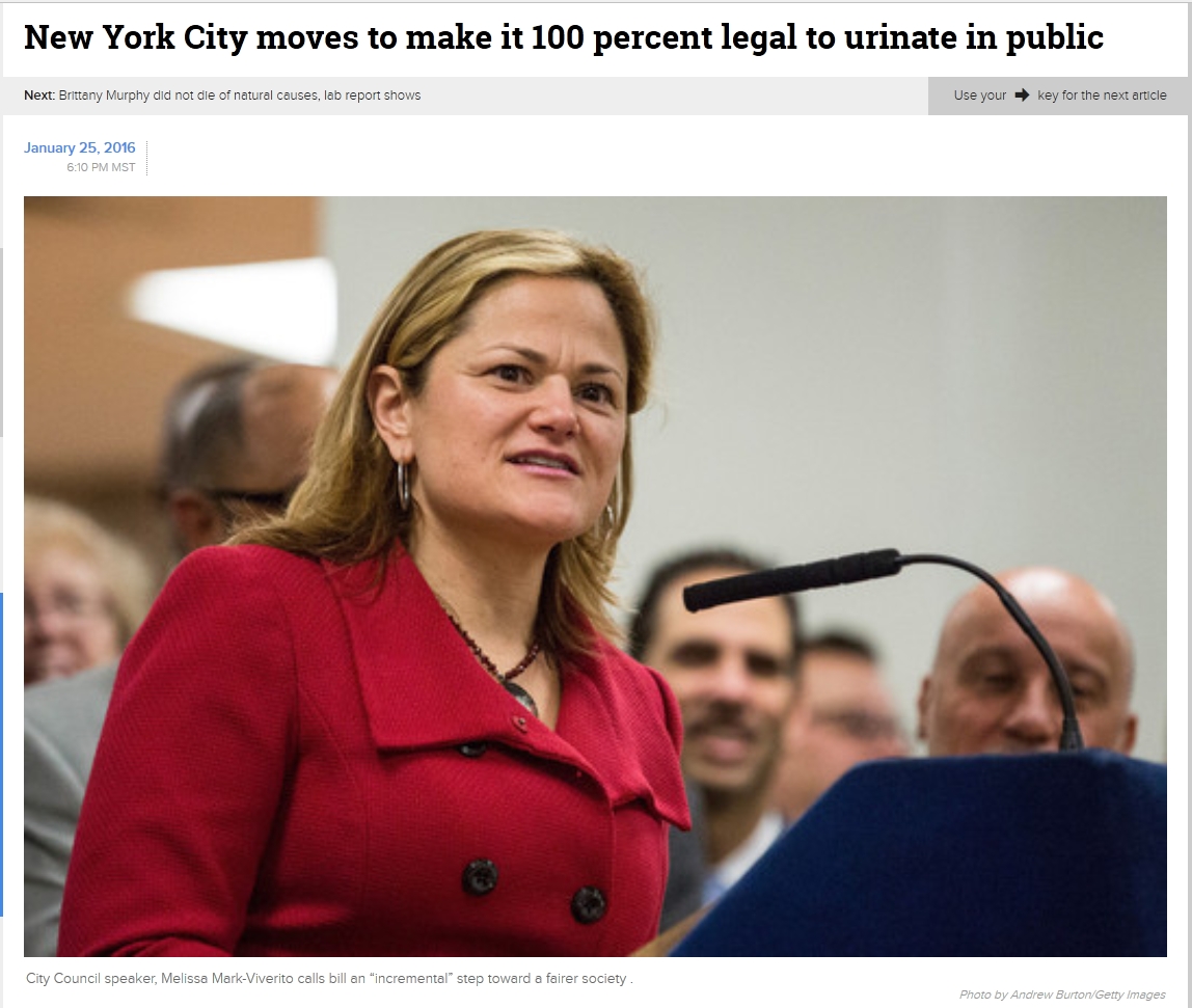 legal public urination