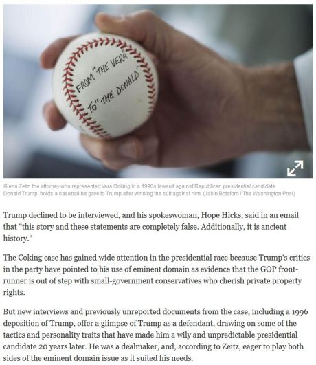 from the vera to the Donald