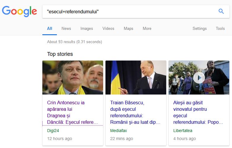 Esecul referendumului